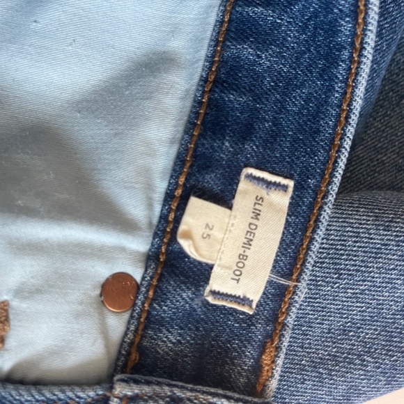 Madewell slim demi-boot women’s jeans 25 - Picture 5 of 8